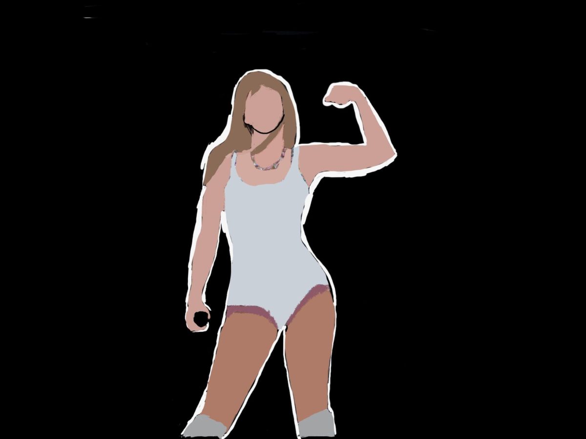 Taylor Swift showing off her bulging biceps at the Eras tour