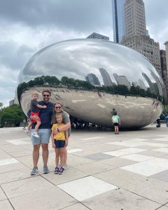 Dr. Katie Kroeze traveled to Chicago and Michigan for a family vacation. Her family visited The Bean, “The Harry Potter Experience,” “Peppa Pig World” and then enjoyed swimming in Lake Michigan in Traverse City, MI. 
