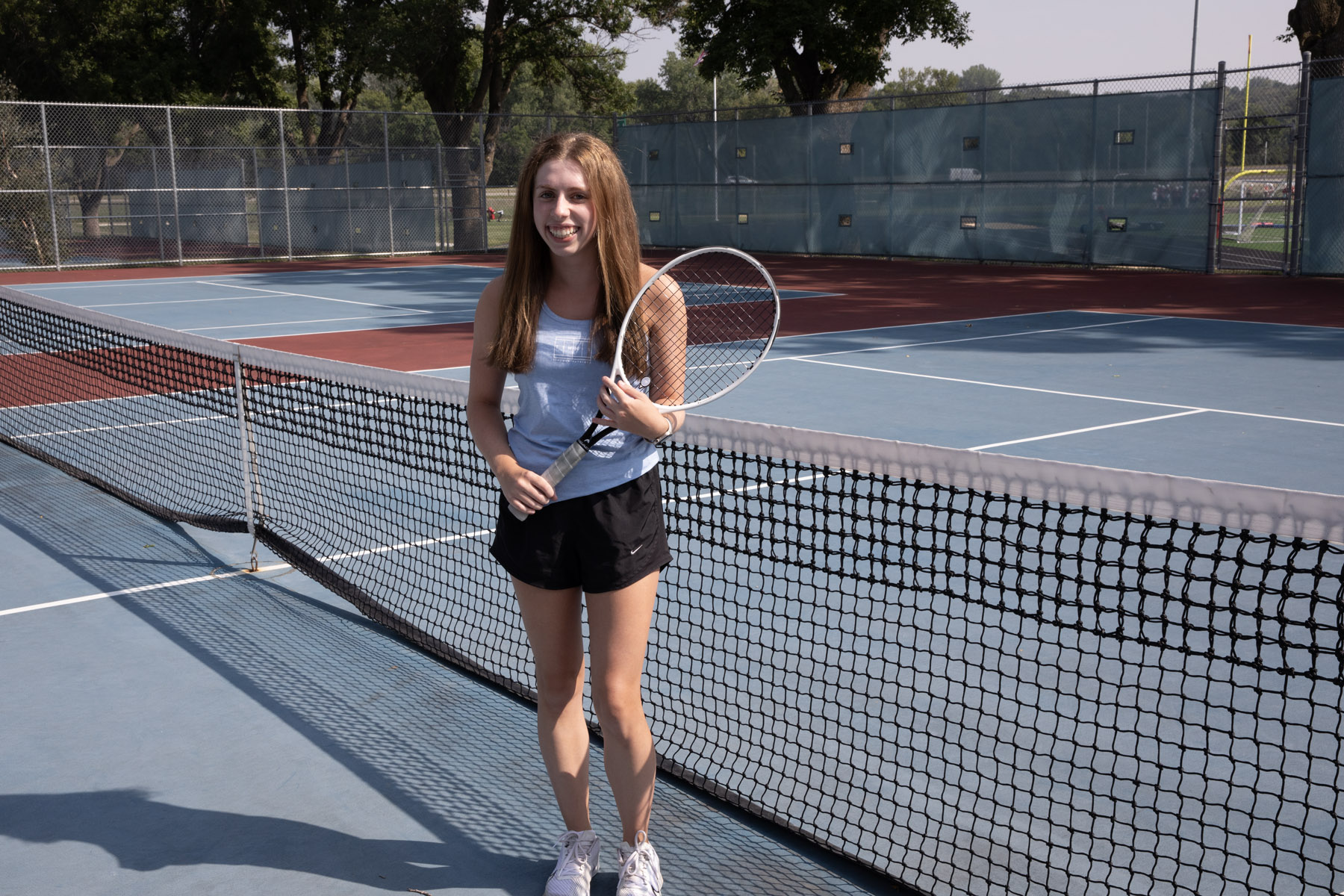Grace Miner is a junior member of the LHS girls tennis team (Used with permission by LHS Tennis).