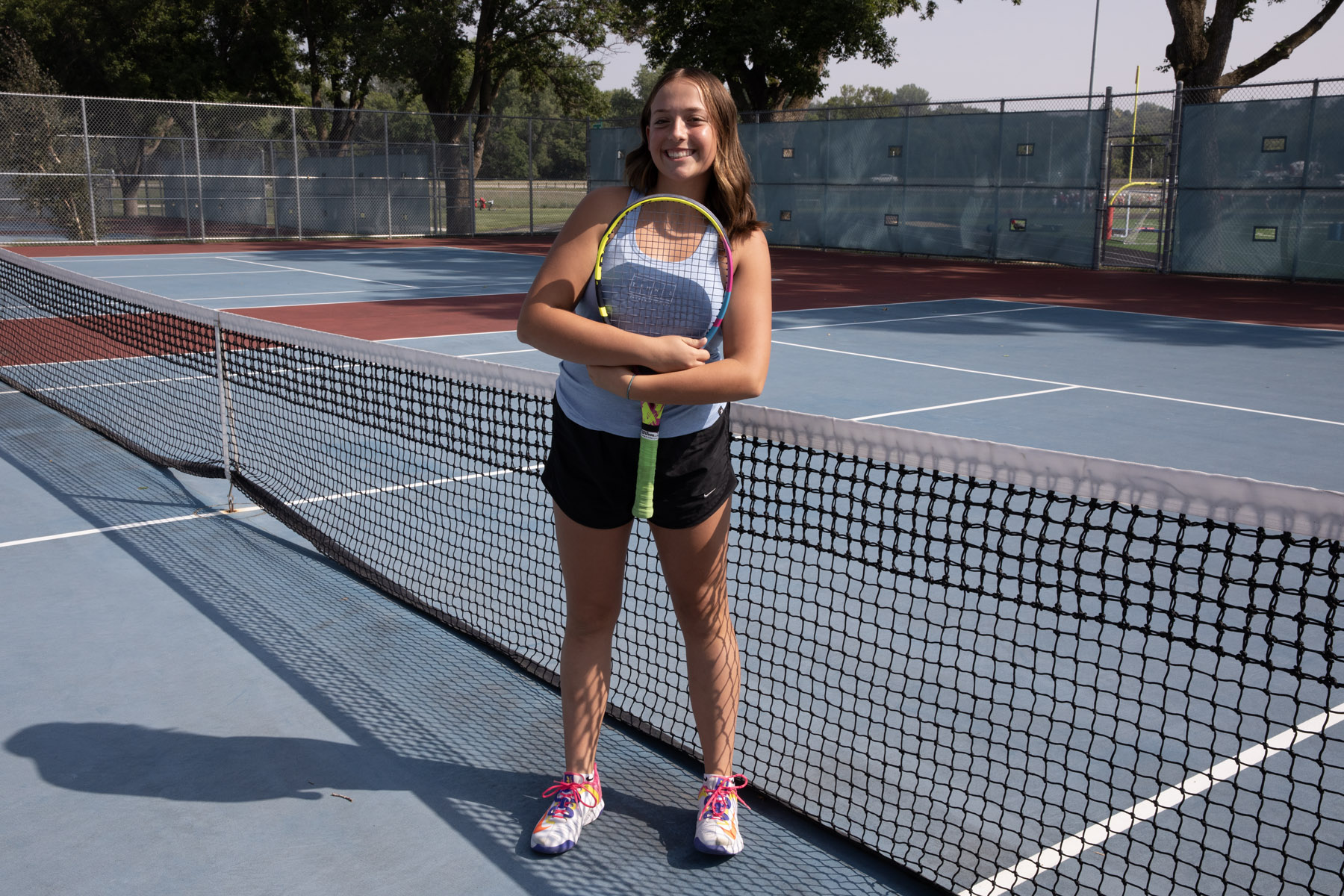Julia Hedick is a sophomore member of the LHS girls tennis team (Used with permission by LHS Tennis).