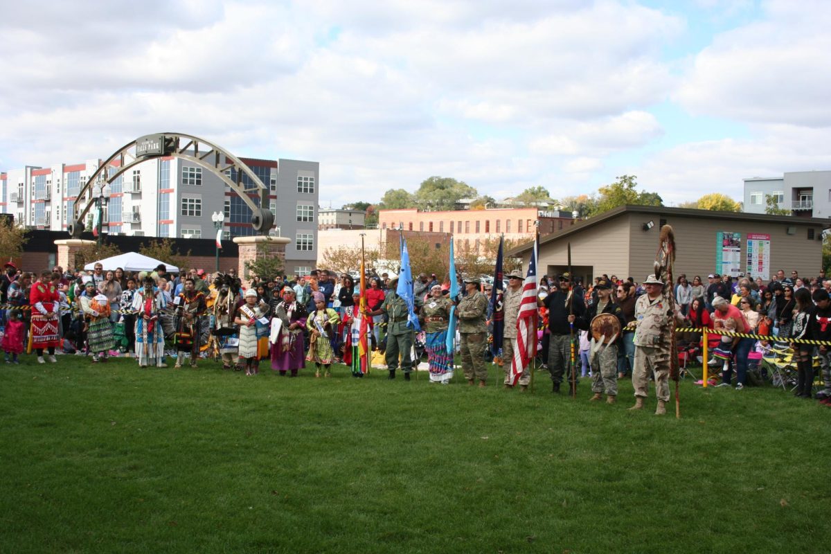 South Dakota Native Americans and  veterans celebrated Native American Day at the Levitt Bandshell in Downtown Sioux Falls. 
