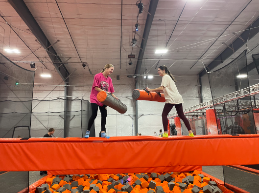 Spending an hour at Air Madness can be a fun way to relieve stress and feel more like a kid.