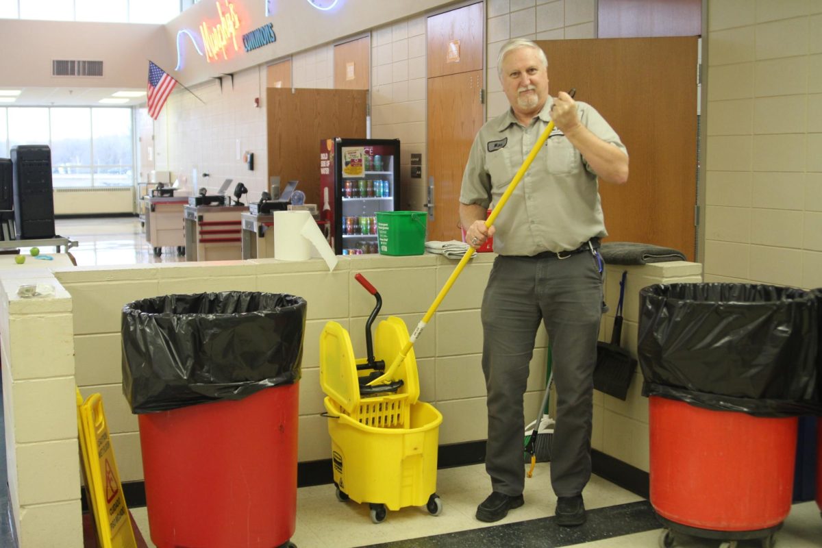 Mike Semmler, LHS lead custodian and building manager, has had over 20 years of experience. 