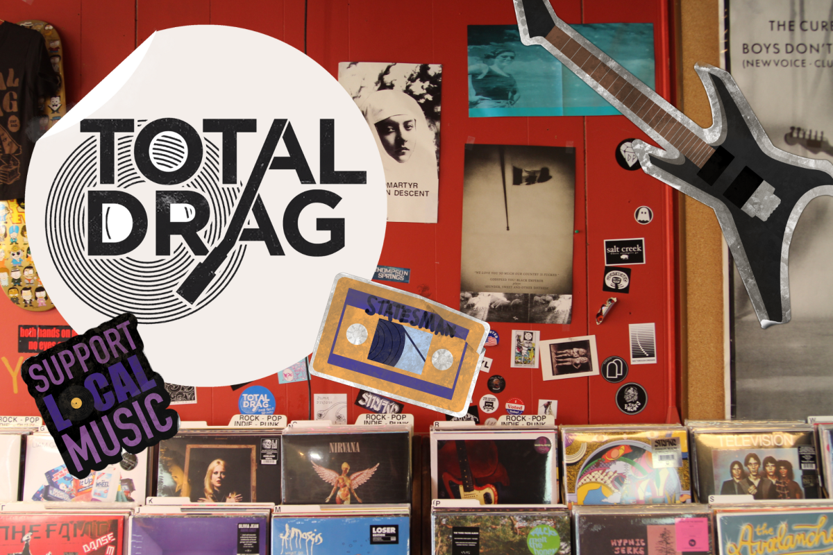 Total+Drag+is+a+record+store+that+is+located+downtown+Sioux+Falls.+The+store+also+hosts+live+music.+%28Artwork+and+Photos+by+Lucas+Schreck%29