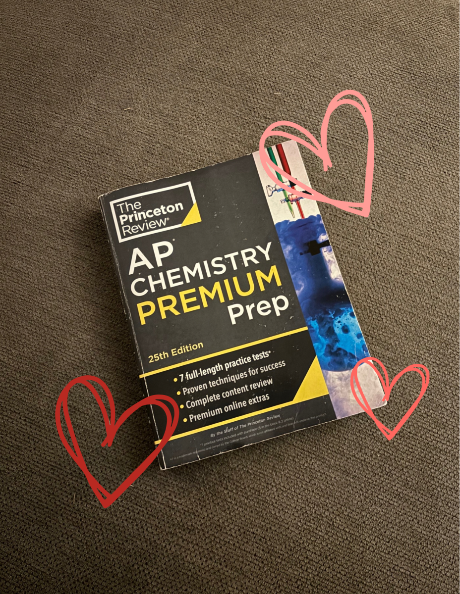 The one love of any current AP chemistry student is the “Princeton Review AP Chemistry Premium Prep 25th Edition” book, myself included.