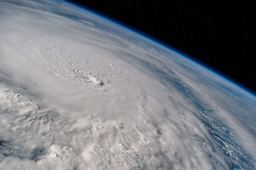 A look at the disastrous Hurricane Milton from above, which came over Florida just two weeks after Hurricane Helene in late September. (Used with permission by Flickr)