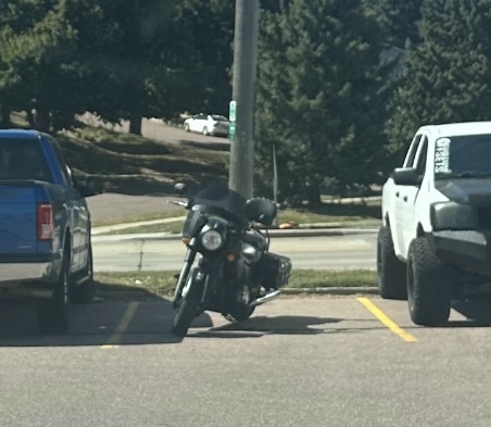 Bikes are not welcome in the LHS parking lot