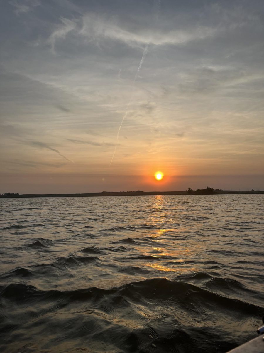 Sunset on Island Lake, SD.