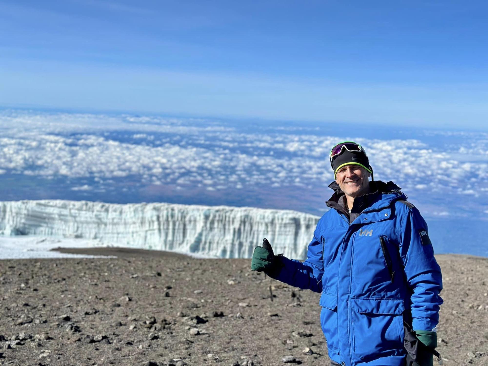 Sioux Falls Mayor Paul TenHaken hiked Mt. Kilamajaro in Tanzania. It is the highest free-standing 
 mountain above sea-level in the world (Photo used with permission by Paul TenHaken).