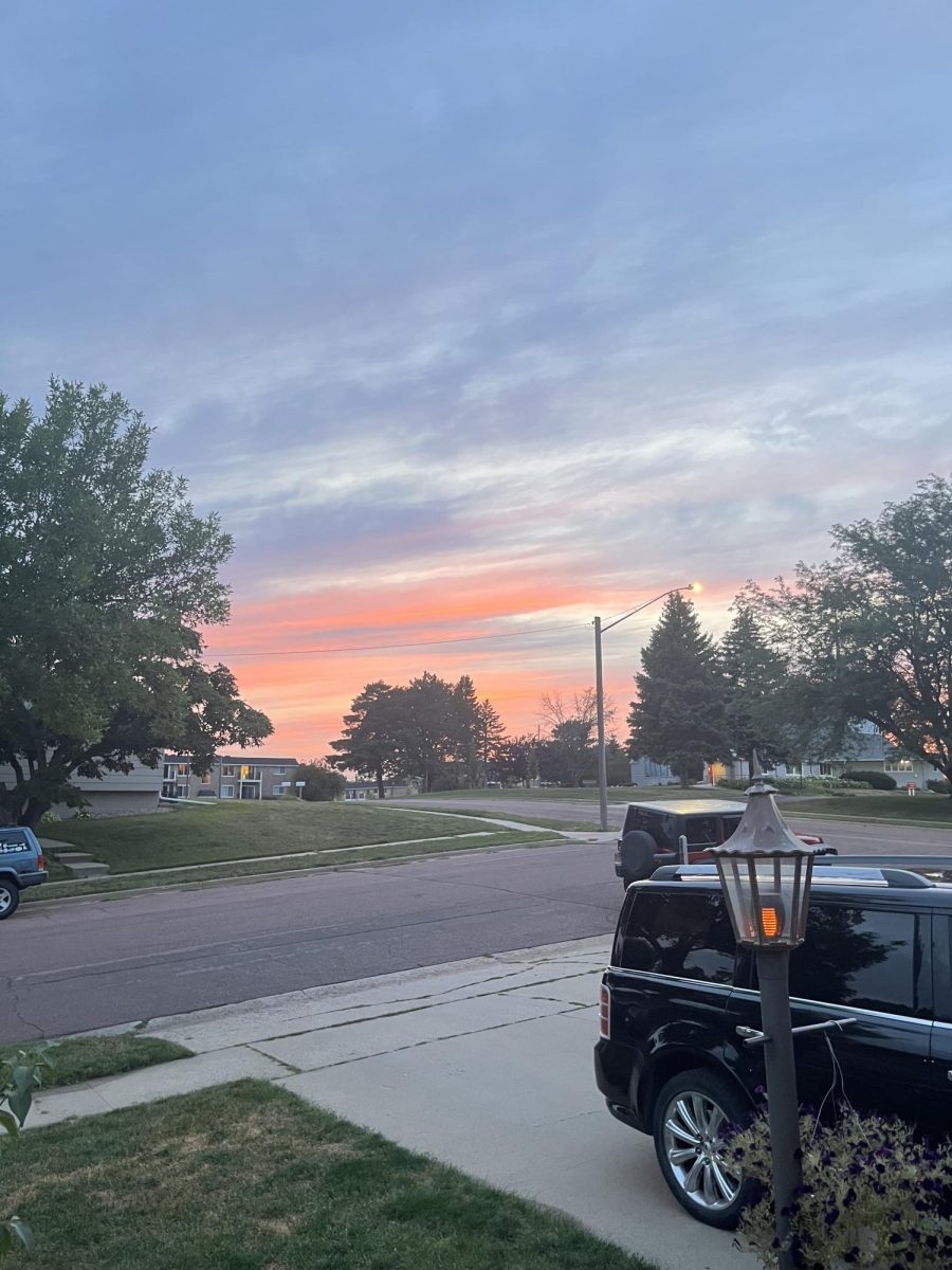 Summer sunset in Sioux Falls, SD.