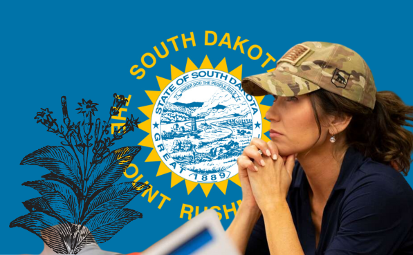 Governor Kristi Noem decided on cutting funding for tobacco prevention in South Dakota (Used with permission of Canva and Picryl)