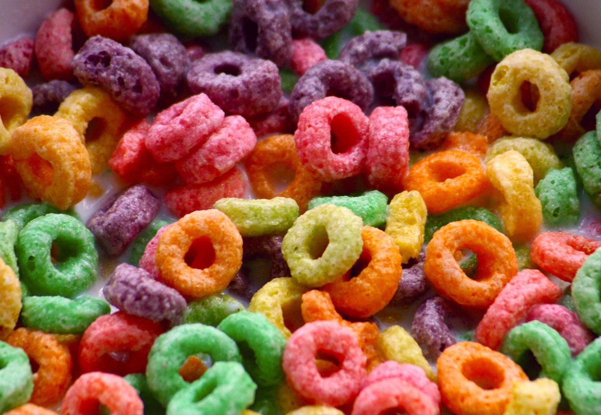 Froot Loops, a General Mills cereal, will need to modify their recipe to exclude the newly banned dyes. (Photo used with permission by Wikimedia Commons)
