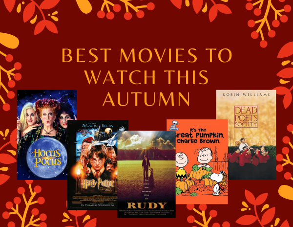 Fall is considered by many to be the best time to curl up with a good movie. (Image used with permission from Canva)