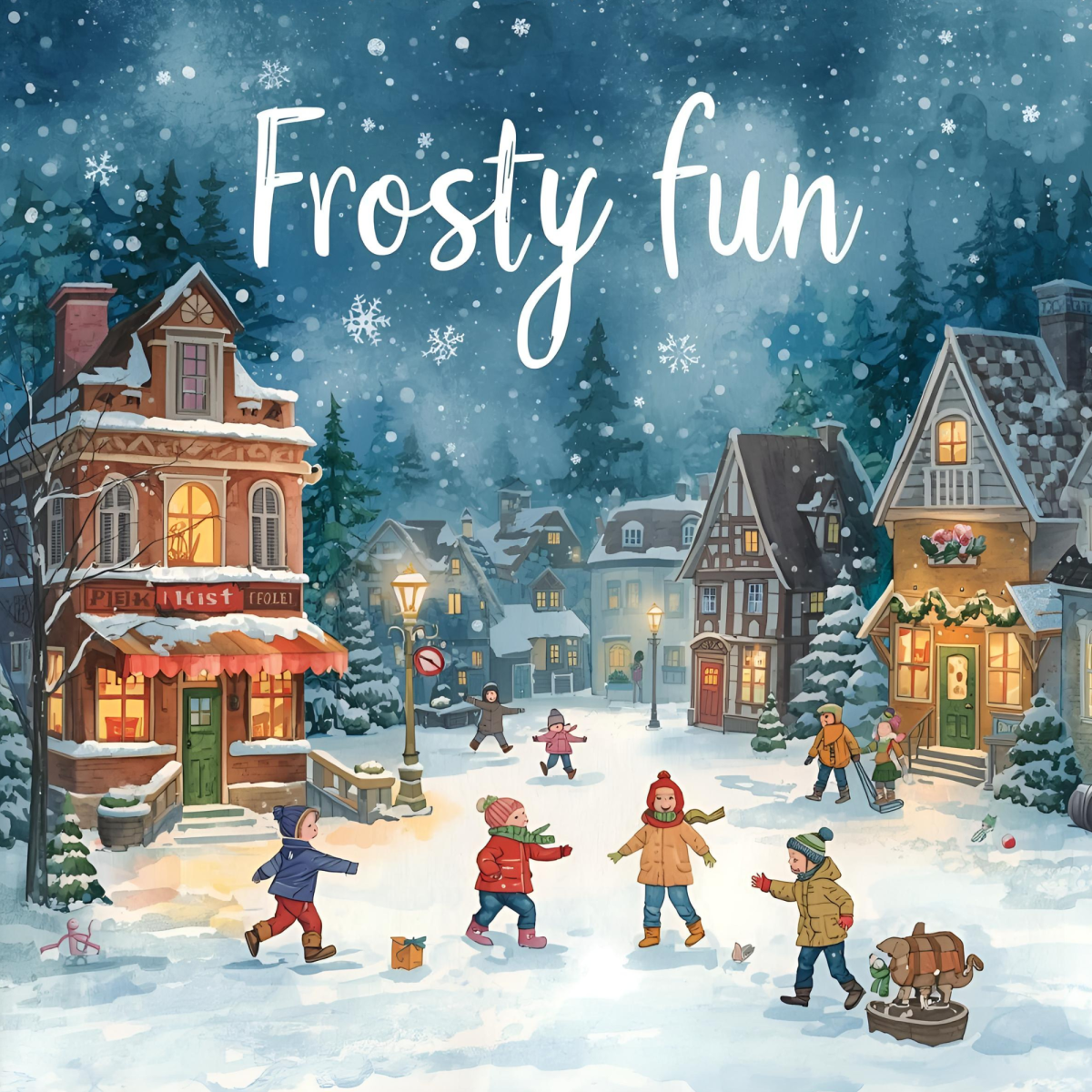 There are many different activities to do in the winter, including playing outside in the snow like the kids in this picture (Photo used with permission by Canva).