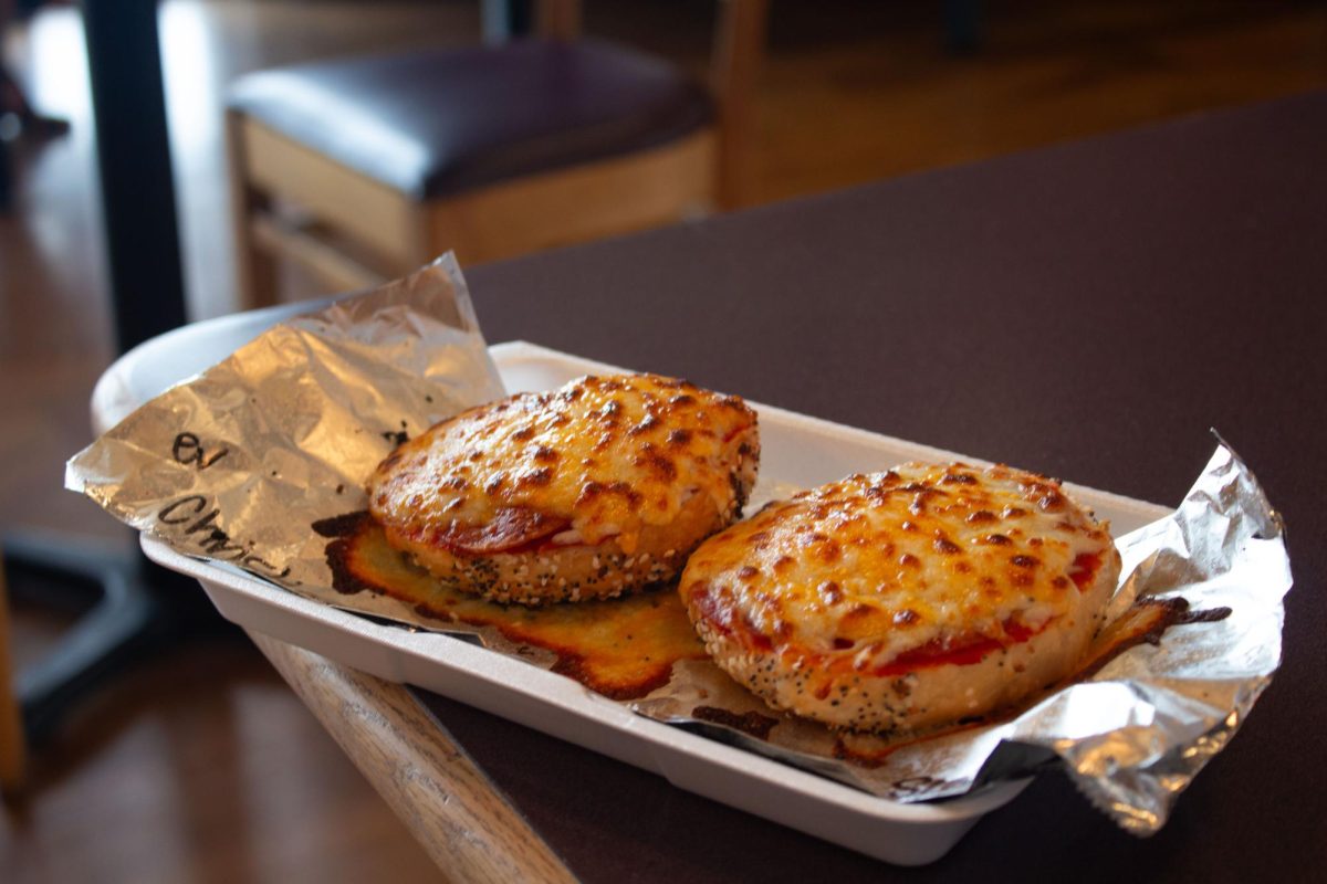 Bagel Boy is a local favorite, serving hot and cold bagels.