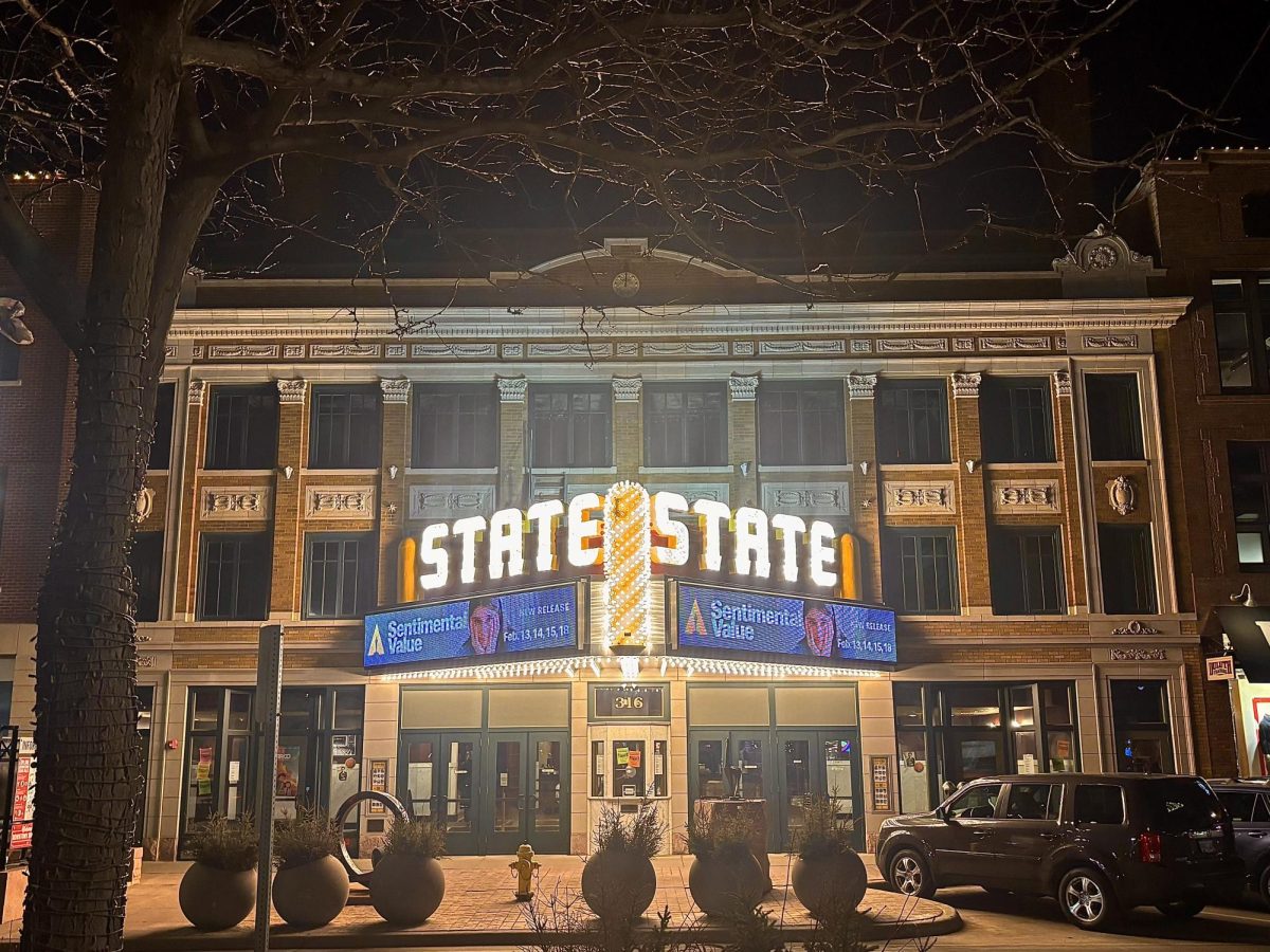 The State Theatre prepares for a showing of “Sentimental Value” on the year of its 100th anniversary. 