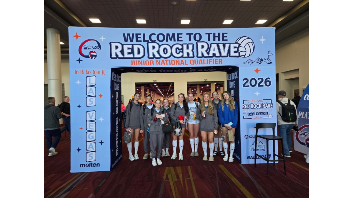 For a volleyball tournament, my team and I went to Las Vegas, where we earned a bid for nationals. 
