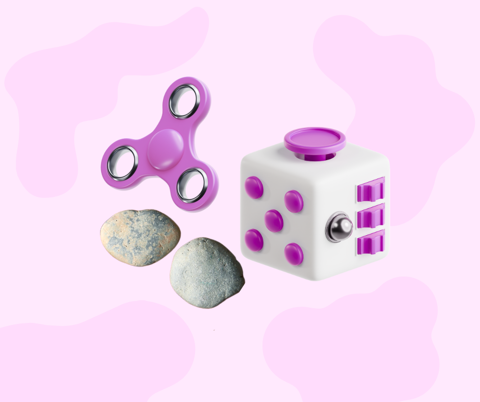 Various Fidgets through the years (Artwork used with permission by Canva)
