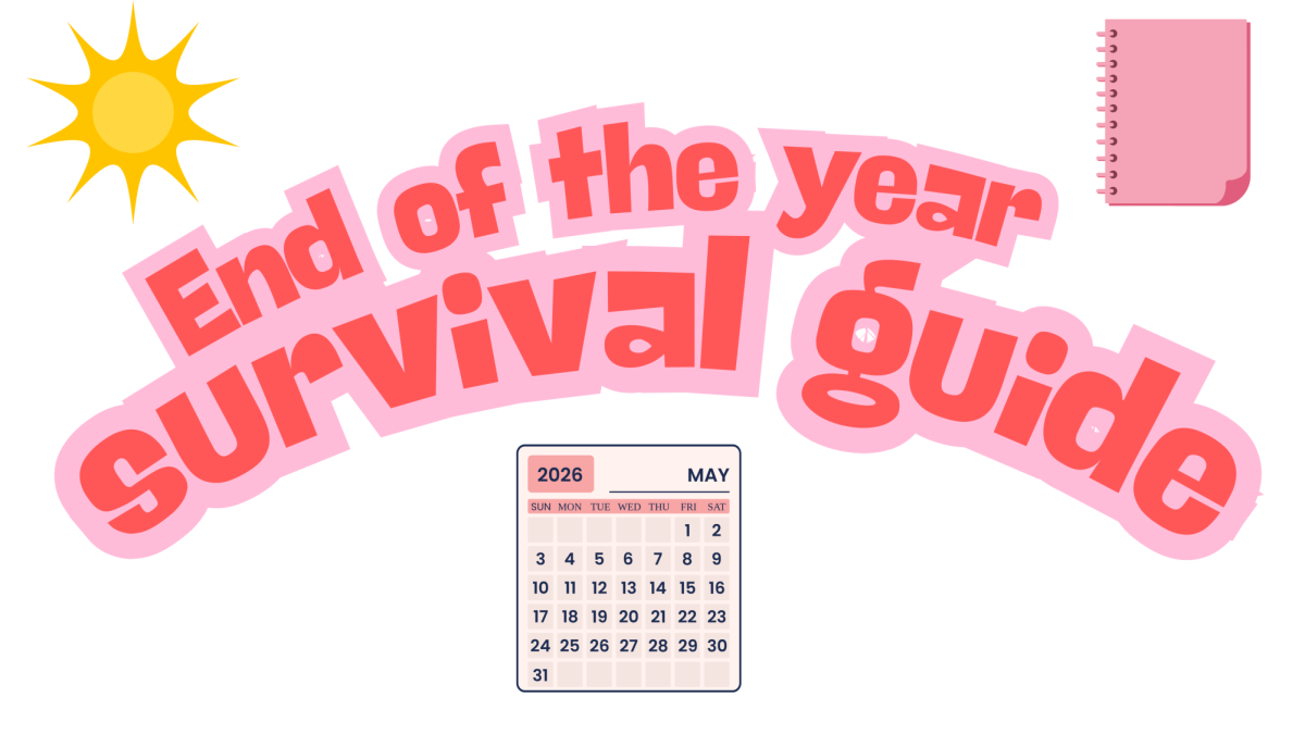 The end of the year is a stressful time for most students, as the countdown to summer begins. Artwork used with permission by Canva. 